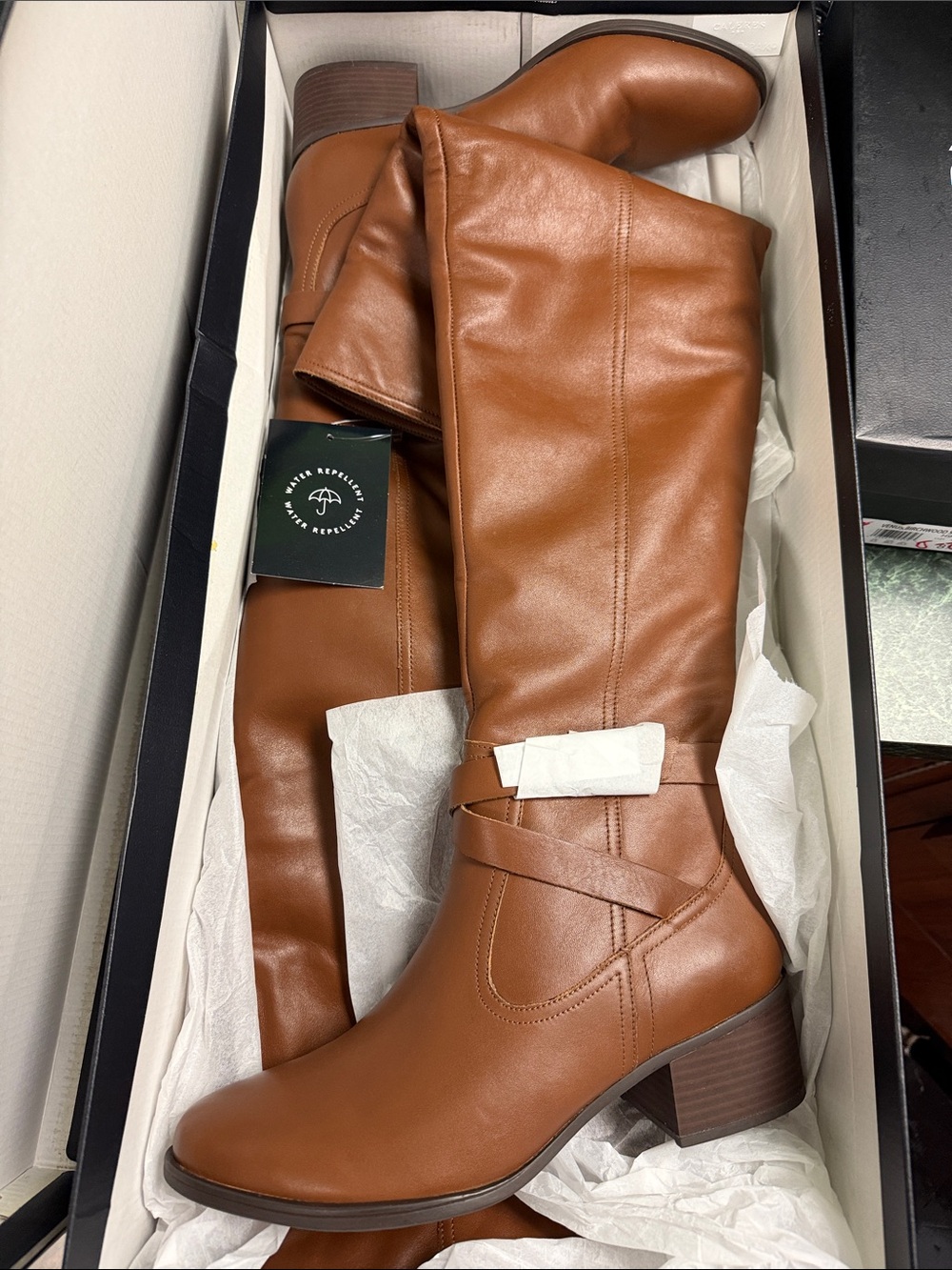 Naturalizer Fall / Winter Tall Over-the-Knee Buckle Riding Boots in Brown